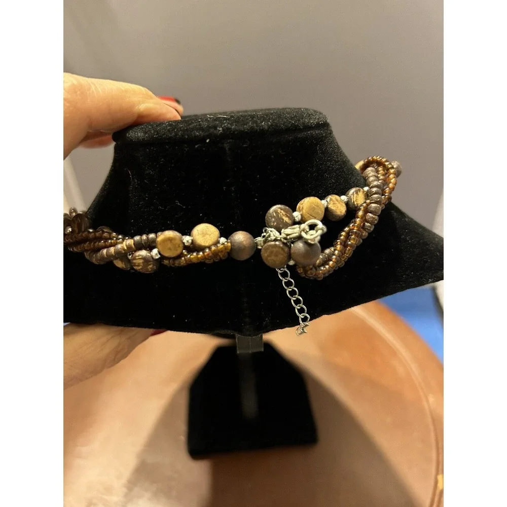 Vintage‎ Chunky Beaded Necklace Statement Costume